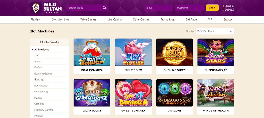 RTP Sultan Casino